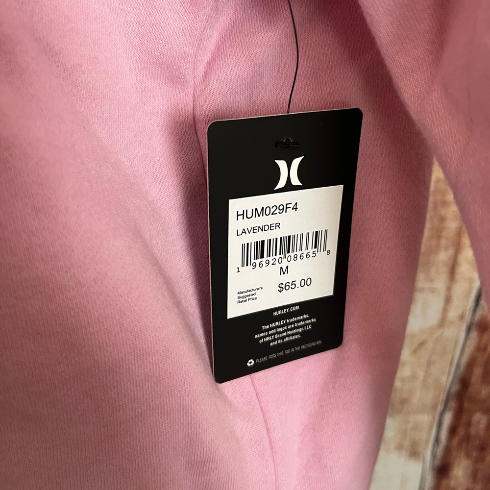 HURLEY | NWT Lavender Full Zip Fleece Hoodie Sweater - Picture 6 of 9